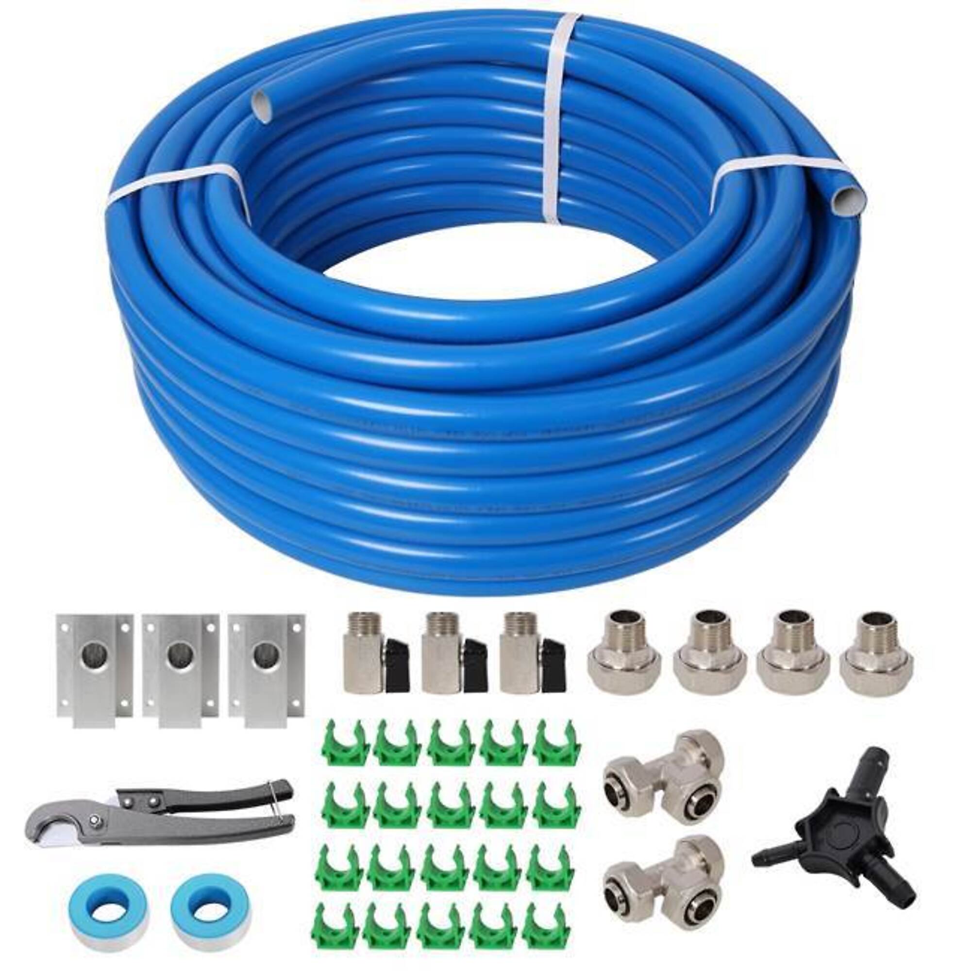 3/4" x 100' Tubing Industrial Compressed Air Piping System, BAC-W465P220486